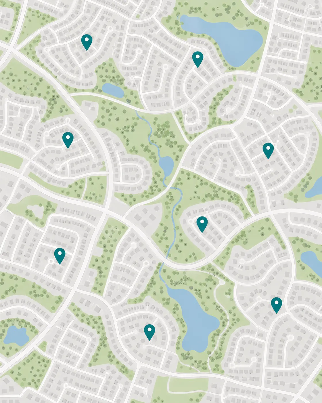 Map of available properties